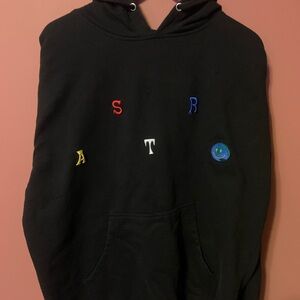 Travis Scott Astroworld Scattered Hoodie Black Extra Large Embroidered RARE! XL